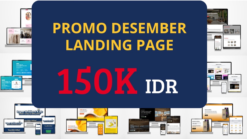 PROMO DESEMBER LANDING PAGE HANYA 150K