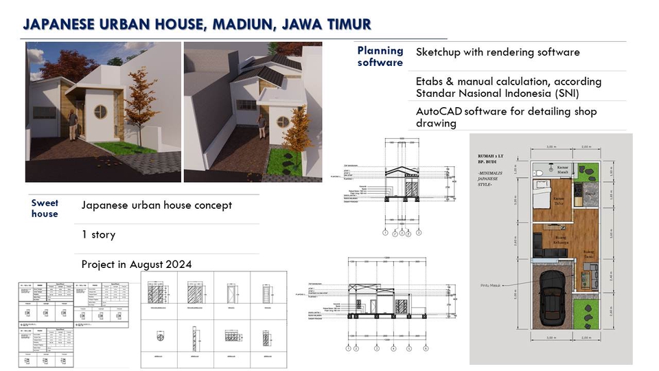 CAD Drawing - Jasa perhitungan struktur, RAB, DED dan arsitek 3D Rumah/Gedung - 12
