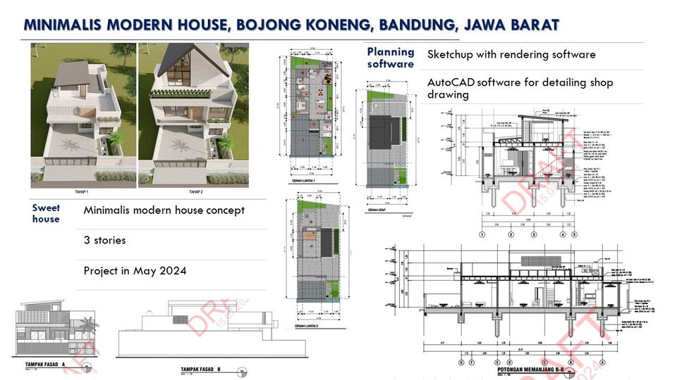 CAD Drawing - Jasa perhitungan struktur, RAB, DED dan arsitek 3D Rumah/Gedung - 14