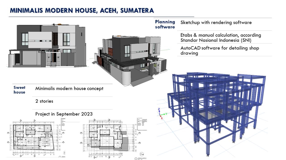 CAD Drawing - Jasa perhitungan struktur, RAB, DED dan arsitek 3D Rumah/Gedung - 16