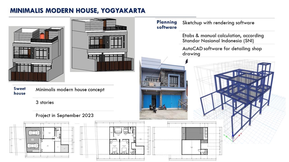 CAD Drawing - Jasa perhitungan struktur, RAB, DED dan arsitek 3D Rumah/Gedung - 17