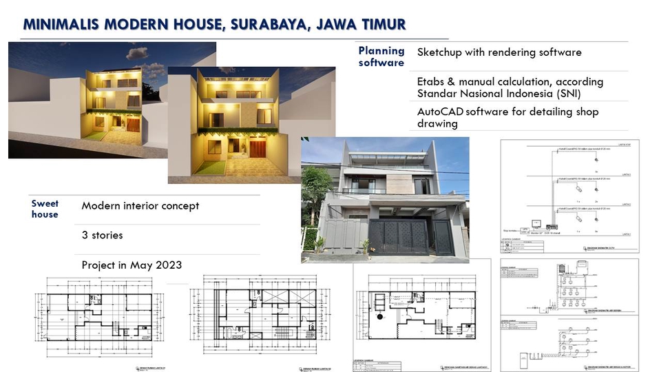 CAD Drawing - Jasa perhitungan struktur, RAB, DED dan arsitek 3D Rumah/Gedung - 20