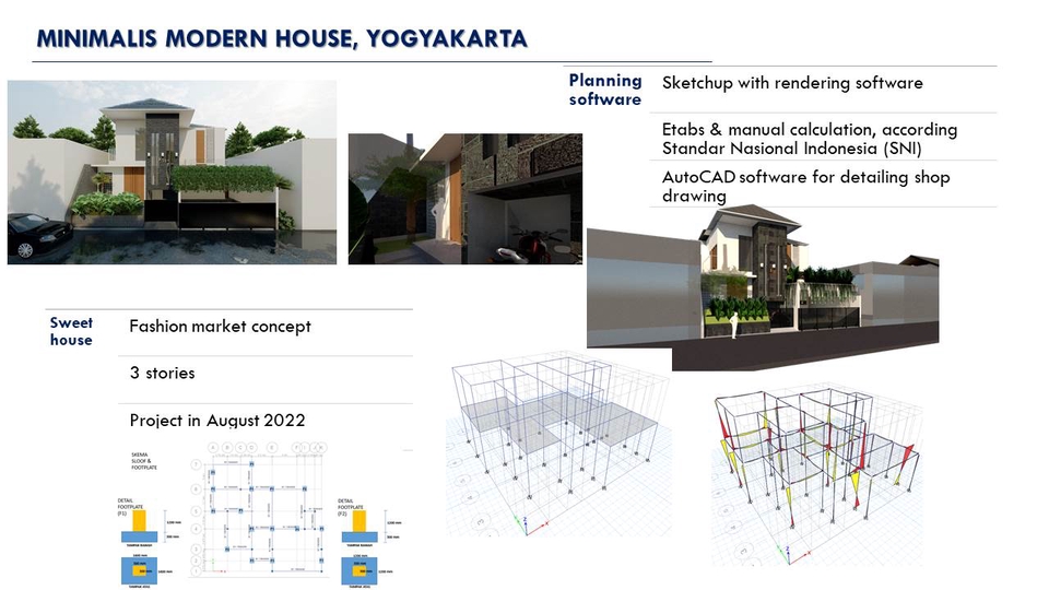 CAD Drawing - Jasa perhitungan struktur, RAB, DED dan arsitek 3D Rumah/Gedung - 24