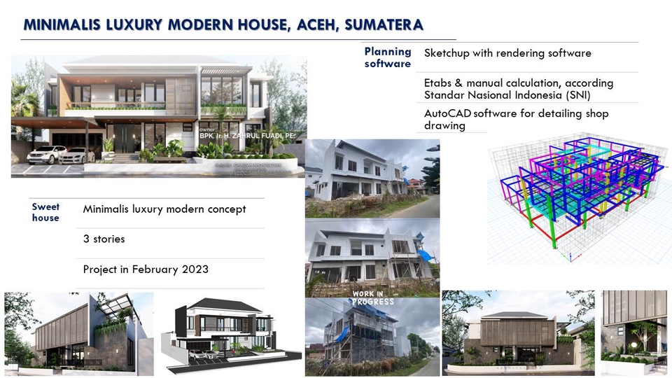 CAD Drawing - Jasa perhitungan struktur, RAB, DED dan arsitek 3D Rumah/Gedung - 5