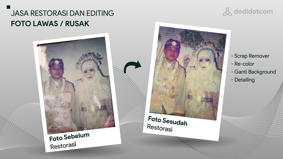 Edit Gambar & Photoshop - JASA RESTORASI DAN EDITING FOTO LAWAS (JADUL) / RUSAK - 3