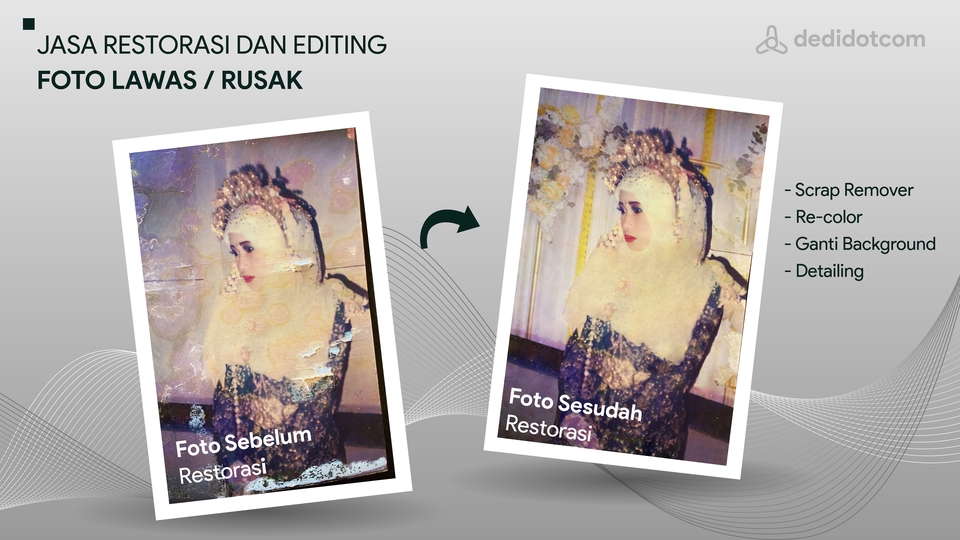 Edit Gambar & Photoshop - JASA RESTORASI DAN EDITING FOTO LAWAS (JADUL) / RUSAK - 4