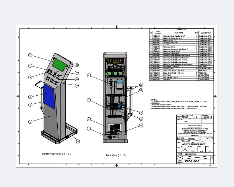 Drawing For Special Purpose Machine
