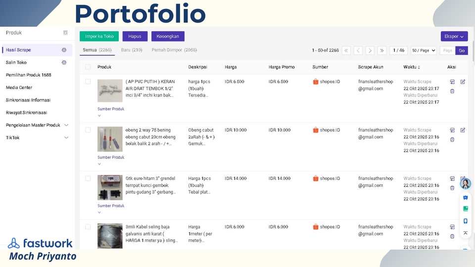 Update Produk Toko Online - Jasa Scrape Upload Produk Marketplace No 1 Di Indonesia Dengan Cepat Berkualitas - 2