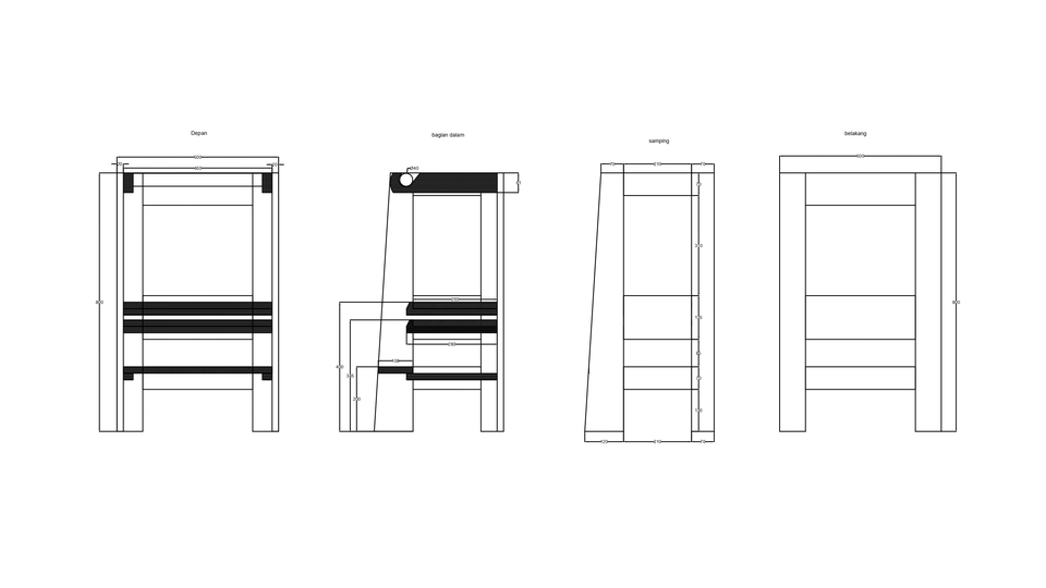 salah satu pembuatan dingklik untuk anak-anak kindergarten