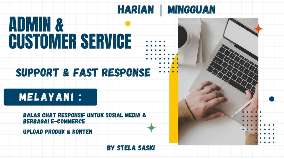 Baner admin & customer service nya Stela saski