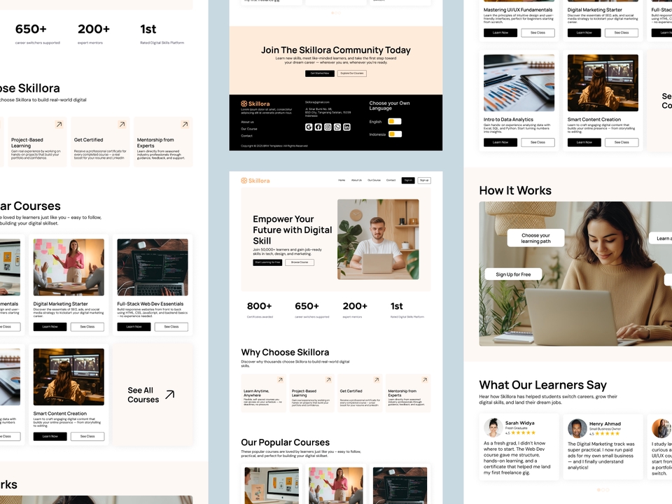 Desain Web - Desain Website Premium & Modern Menggunakan Figma - 6