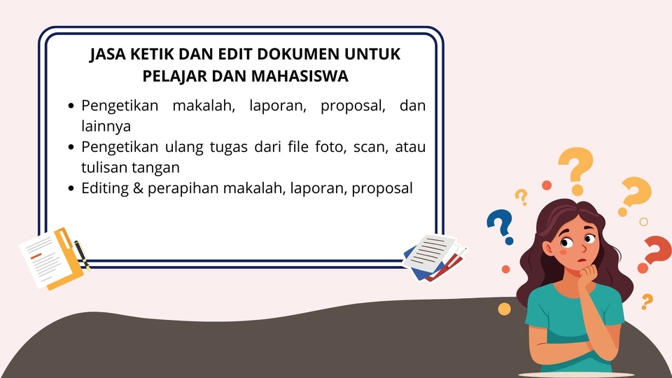 JASA KETIK DAN EDIT DOKUMEN UNTUK PELAJAR DAN MAHASISWA