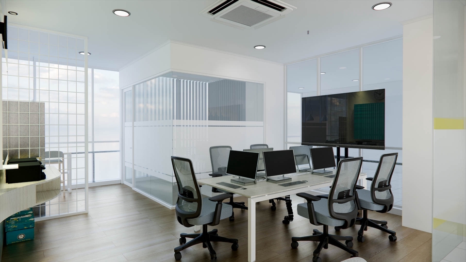 3D & Perspektif - Desain Interior Rumah, Apartment, Kantor, Retail, Cafe dan Booth - 3D, Rendering dan Konsultasi - 7