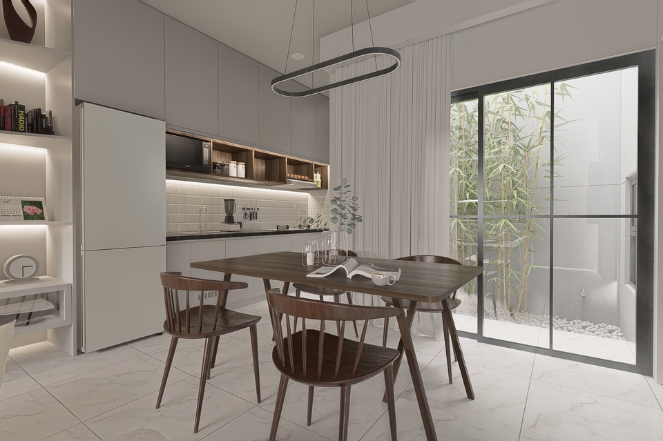 3D & Perspektif - Desain Interior Rumah, Apartment, Kantor, Retail, Cafe dan Booth - 3D, Rendering dan Konsultasi - 11