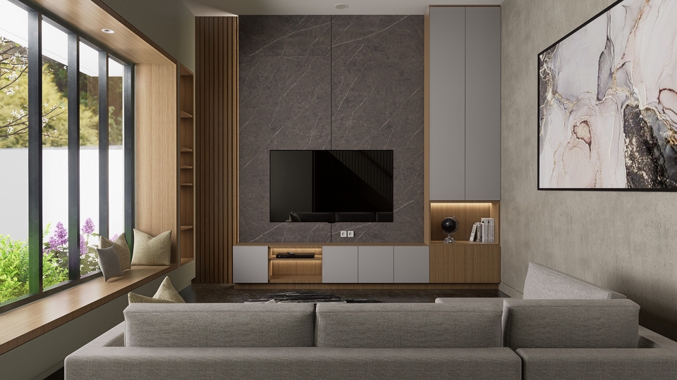 Jasa Desain Interior Kantor / Ruang Kerja - Desain Interior Rumah, Apartment, Kantor, Retail, Cafe dan Booth - 3D, Rendering dan Konsultasi