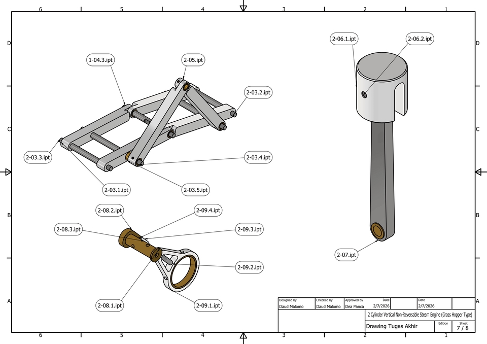 3D & Perspektif - Drawing 3D dengan menggunakan autodesk inventor 2026 - 3