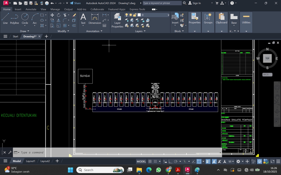 CAD Drawing - MELAYANI GAMBAR KERJA, FORCON, SHOP DRAWING, AS BUILT DRAWING & GAMBAR PERIJINAN - 8