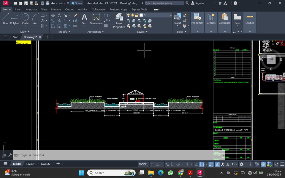 CAD Drawing - MELAYANI GAMBAR KERJA, FORCON, SHOP DRAWING, AS BUILT DRAWING & GAMBAR PERIJINAN - 9