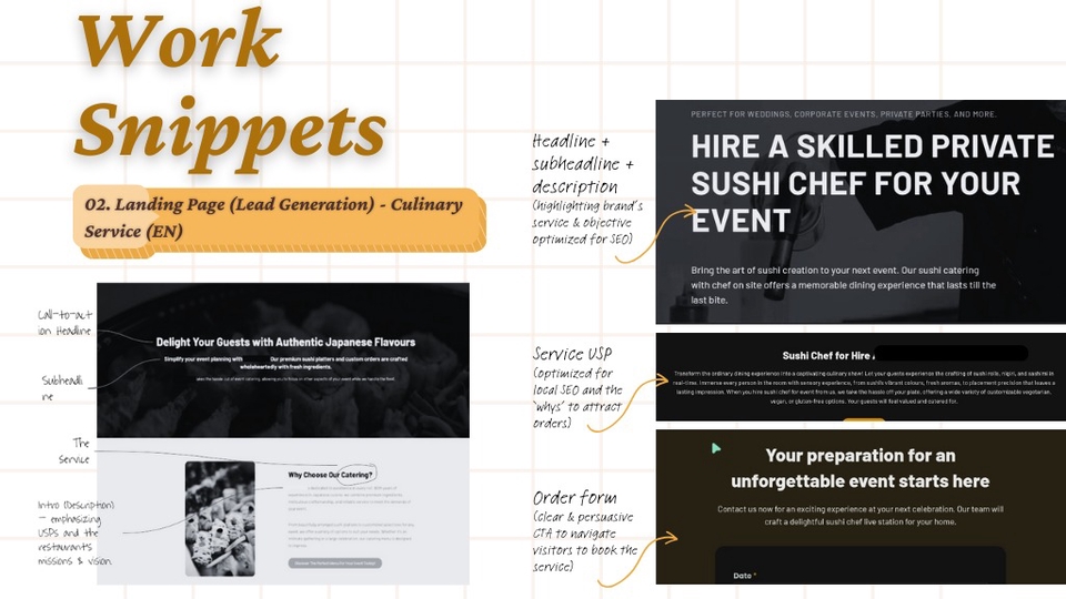 Jasa penulisan copywriting landing page bahasa Indonesia dan Inggris.