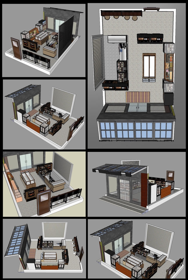 Desain Booth & Kios - Jasa Desain Booth & Interior menggunakan Sketchup - 3