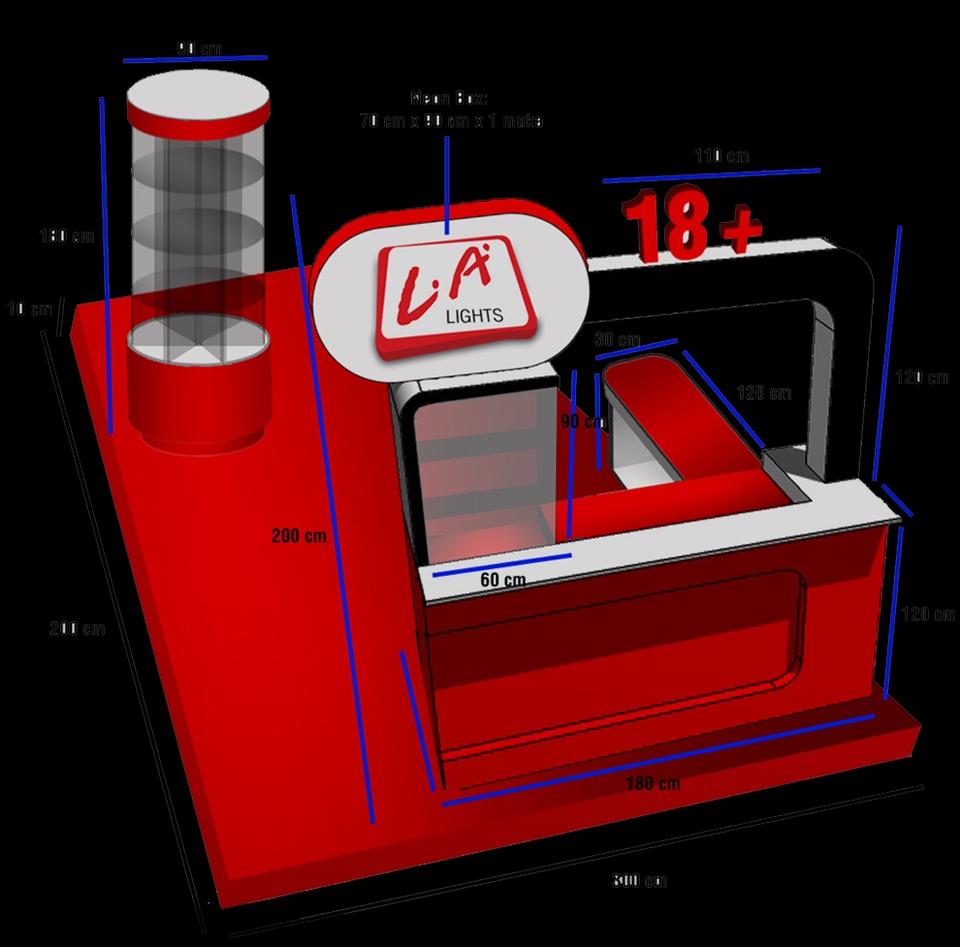 Desain Booth & Kios - Jasa Desain Booth & Interior menggunakan Sketchup - 5