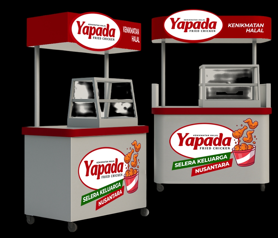 Desain Booth & Kios - Jasa Desain Booth & Interior menggunakan Sketchup - 6