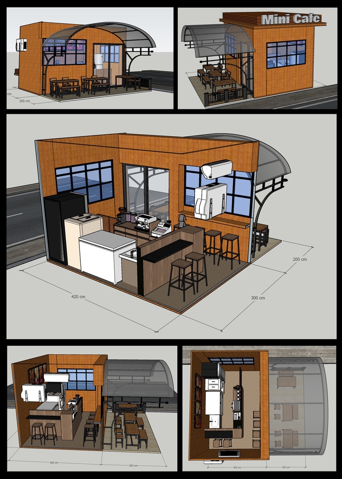 Desain Booth & Kios - Jasa Desain Booth & Interior menggunakan Sketchup - 2