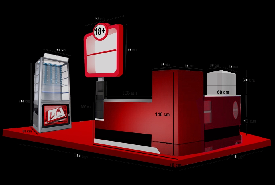 Desain Booth & Kios - Jasa Desain Booth & Interior menggunakan Sketchup - 4