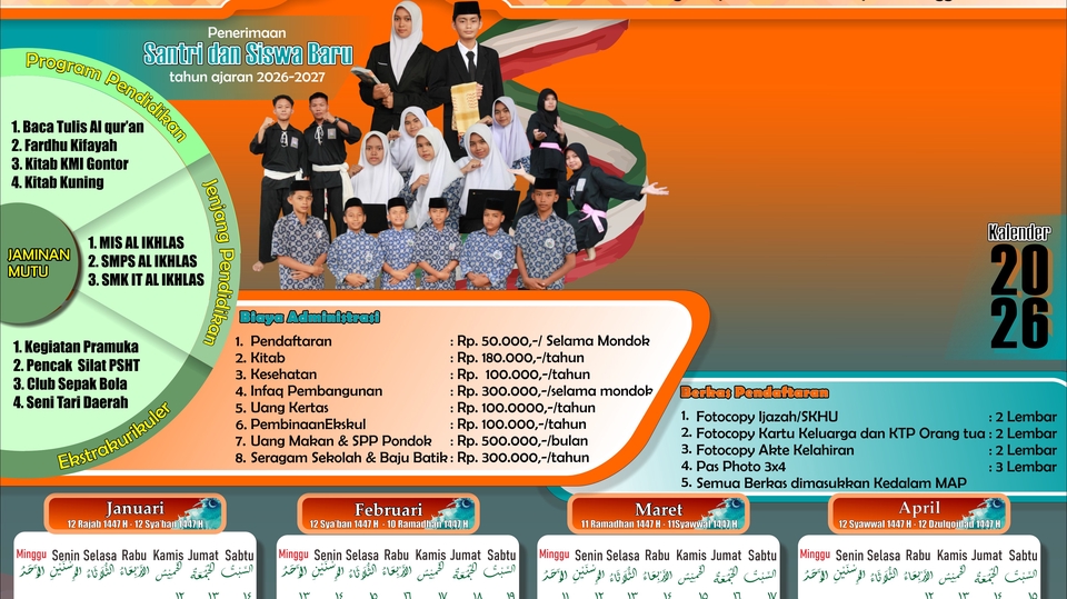 Desain Kalender Sekolah/Pesantren