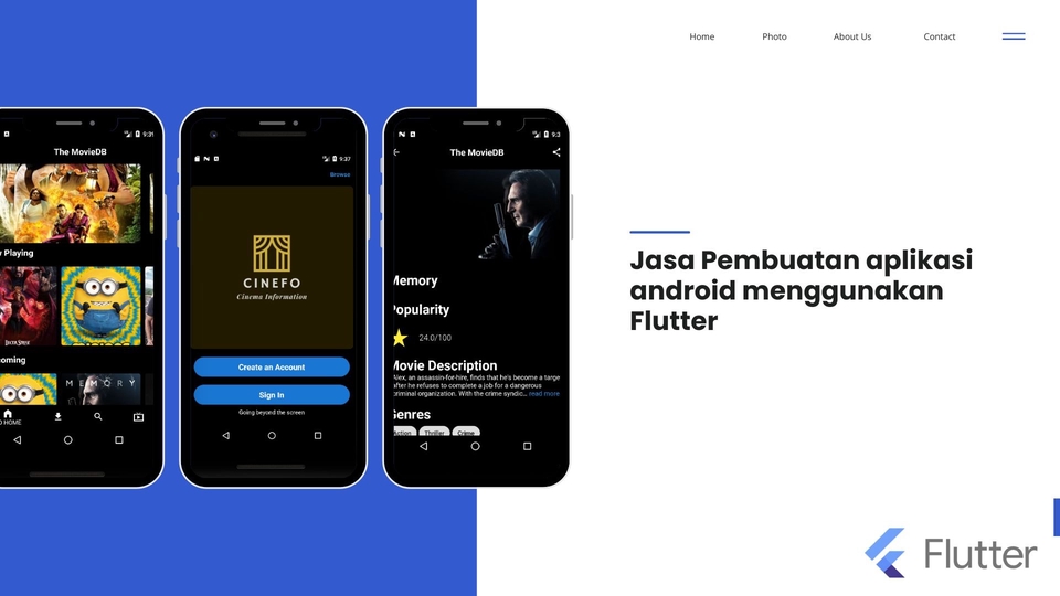Jasa Pembuatan aplikasi android menggunakan Flutter