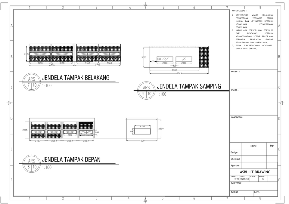 CAD Drawing - Gambar kerja (DED) atau Jasa design Arsitektur 2&3 Dimensi - 11
