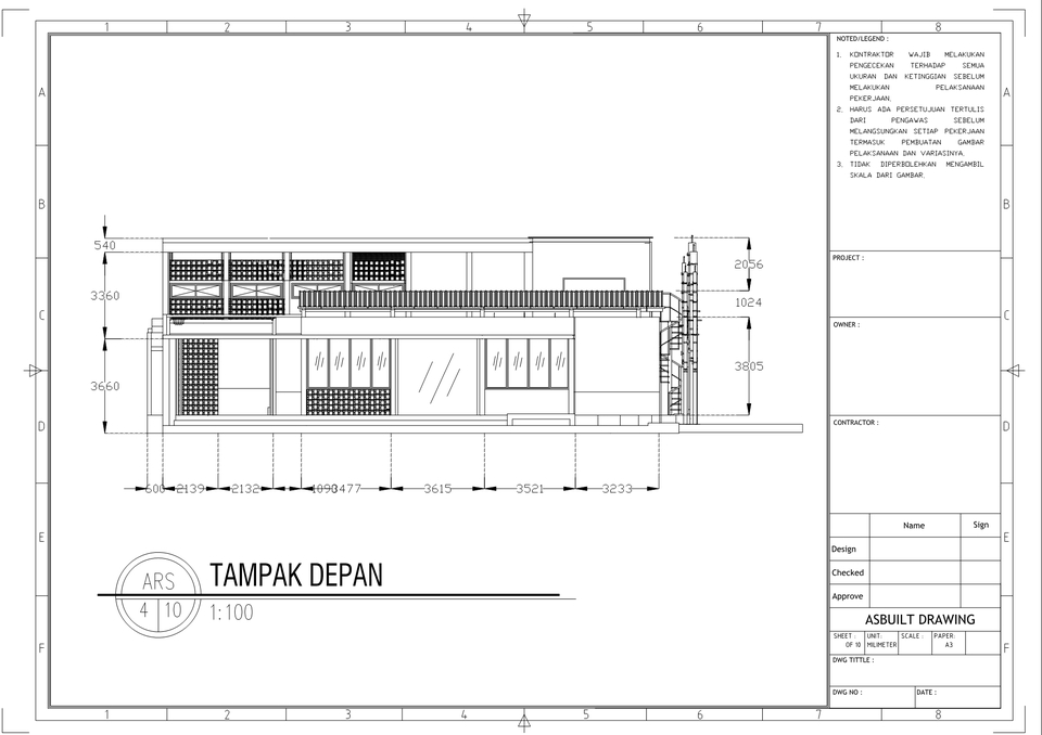 CAD Drawing - Gambar kerja (DED) atau Jasa design Arsitektur 2&3 Dimensi - 5