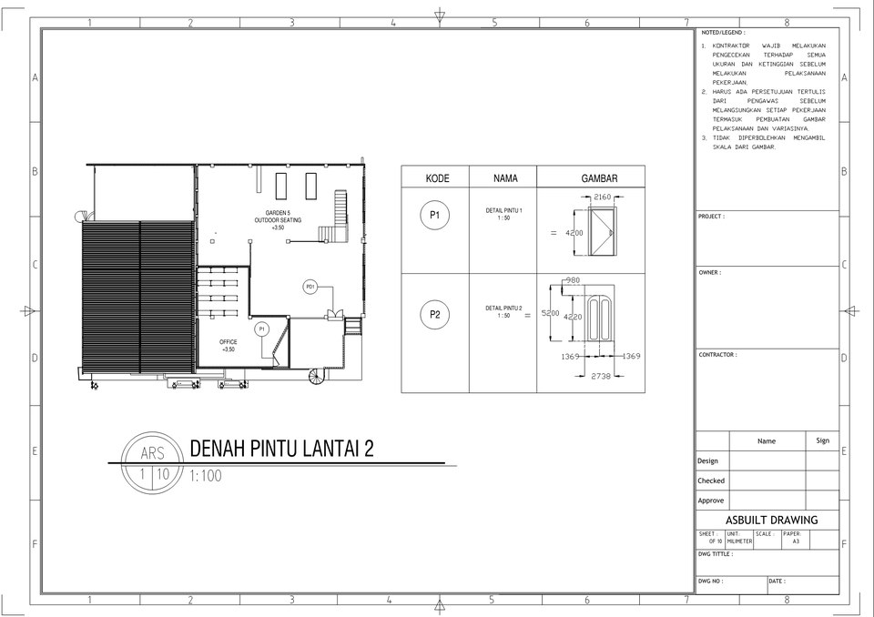 CAD Drawing - Gambar kerja (DED) atau Jasa design Arsitektur 2&3 Dimensi - 9