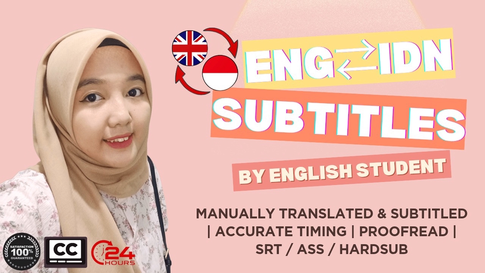Jasa Pembuatan & Translate Subtitle Video dan Film - Layanan Subtitle & Terjemahan (Bahasa Indonesia ⇄ Inggris)
