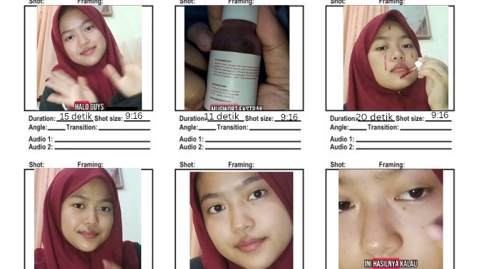 Storyboard video konten