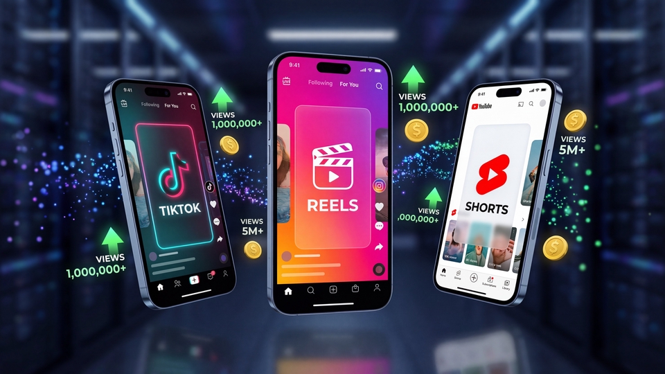 Jasa Video Marketing AI untuk TikTok, Reels, dan Shorts.