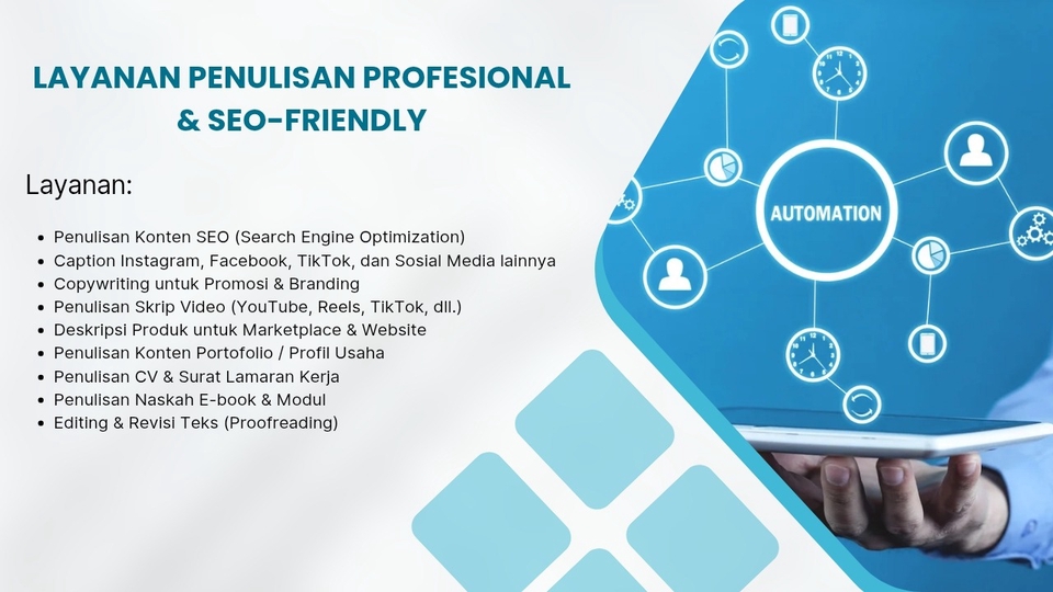 Jasa Penulis Artikel Berkualitas dan Bergaransi - Layanan penulisan profesional & SEO FRIENDLY