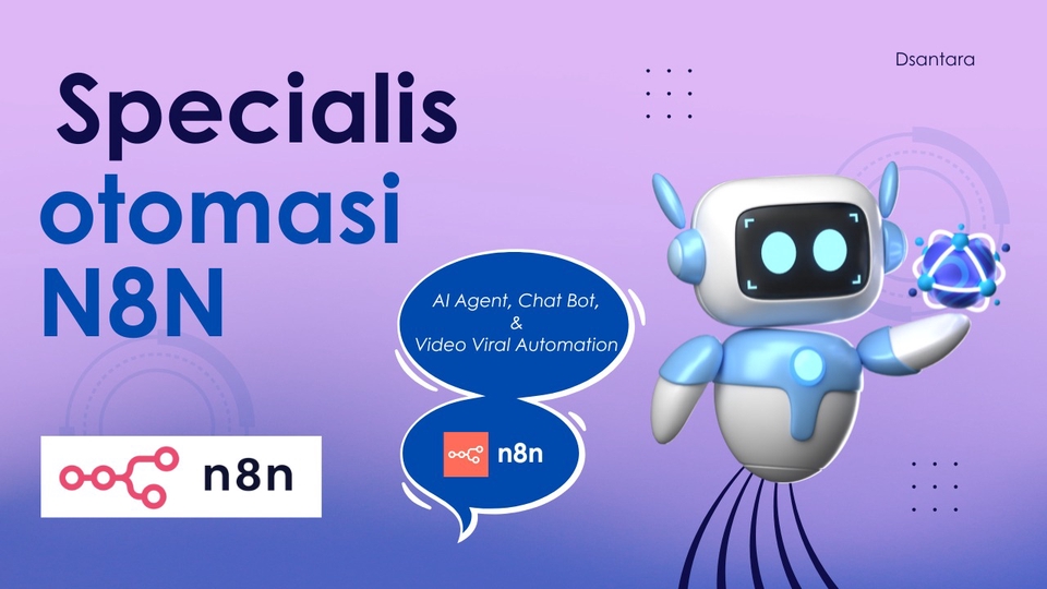 Jasa Konsultan IT Support Terbaik - Otomasi n8n: AI Agent, Chatbot, & Viral Video Automation