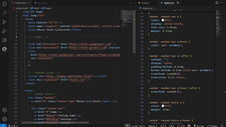 Jasa Pembuatan Landing Page untuk Produk UMKM dan Brand - HTML/CSS web helper