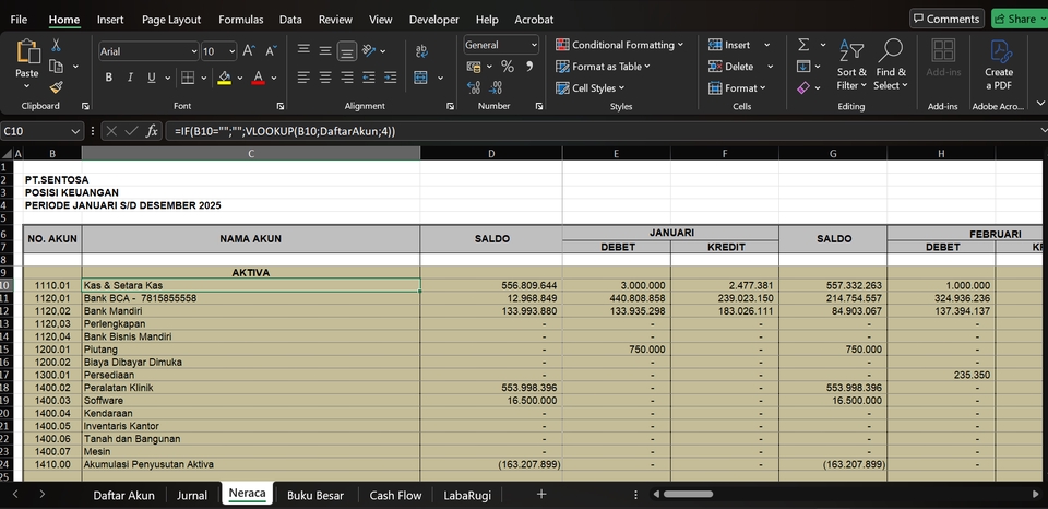 Akuntansi dan Keuangan - Laporan Keuangan Dari Mutasi Rekening Badan Usaha (PT & CV) - 7
