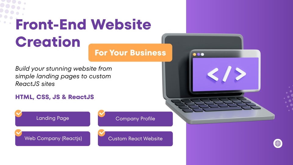 Web Deloper, pengembangan web, html, css, js, reactjs