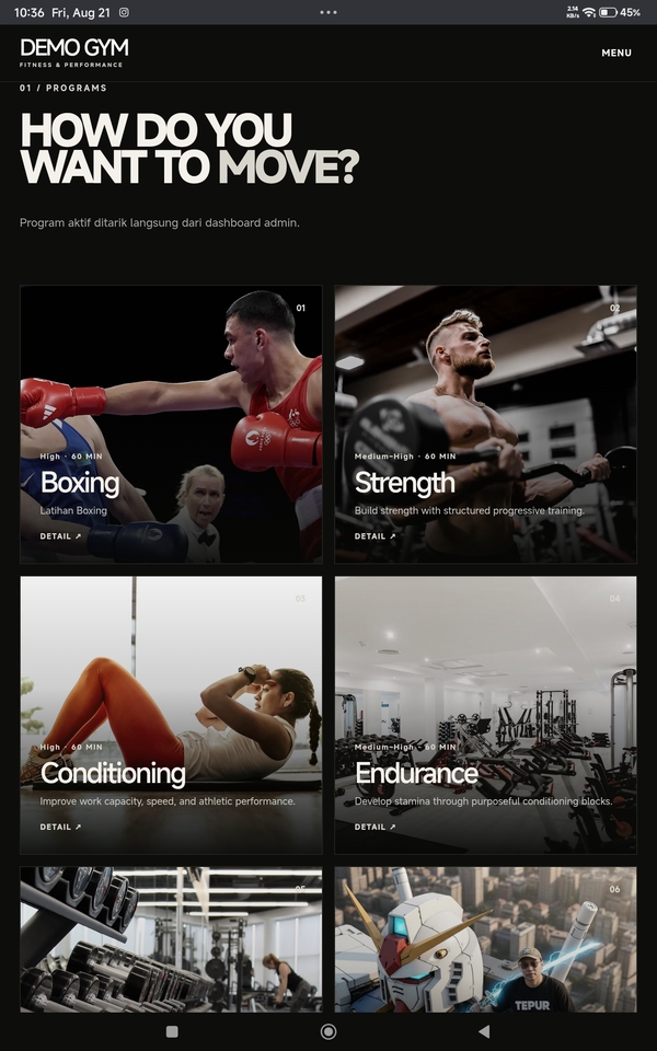 Web Development - Website Gym Profesional + Booking, Member Area, Admin Dashboard & CRM - 8