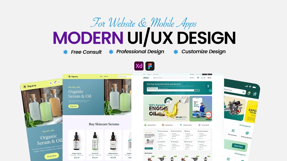 Jasa Desain UI/UX Website & Mobile App Profesional & Responsif