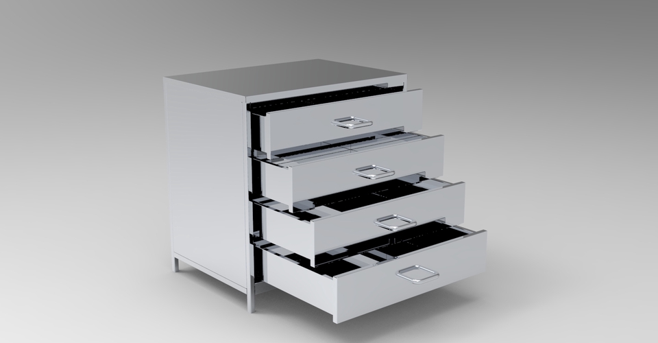 Desain Furniture - JASA GAMBAR METAL FURNITURE (SHEET METAL) - 4