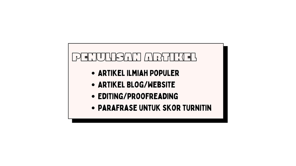 Jasa Penulisan Skripsi, Thesis, dan Proposal - Penulisan Artikel Ilmiah dan Populer