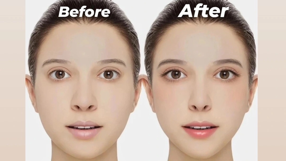 Retouch wajah hasil mulus, dengan make up natural flawless, cocok untuk pribadi maupun bisnis