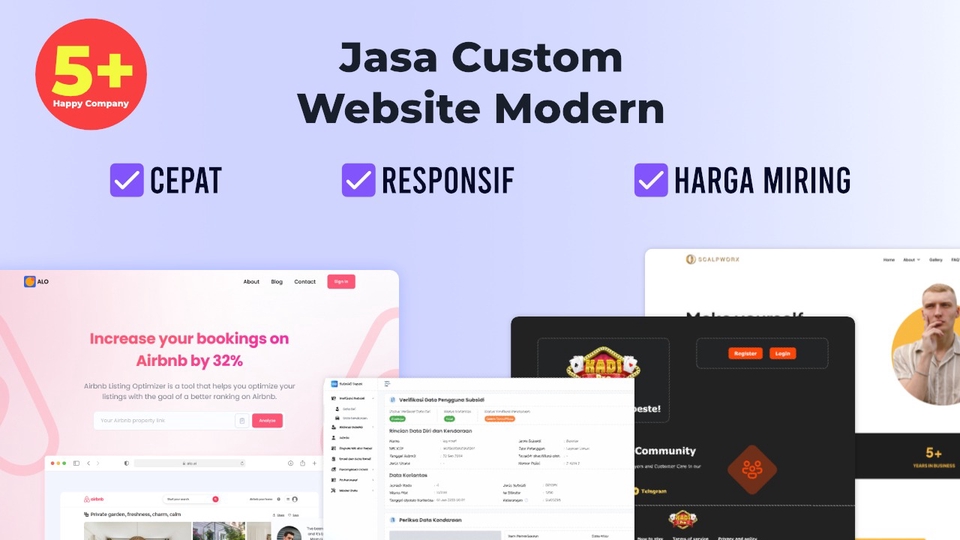 Jasa Pembuatan Website Ecommerce dan Toko Online - Custom Website Modern Company Profile, Web Design, Landing Page & Ecommerce