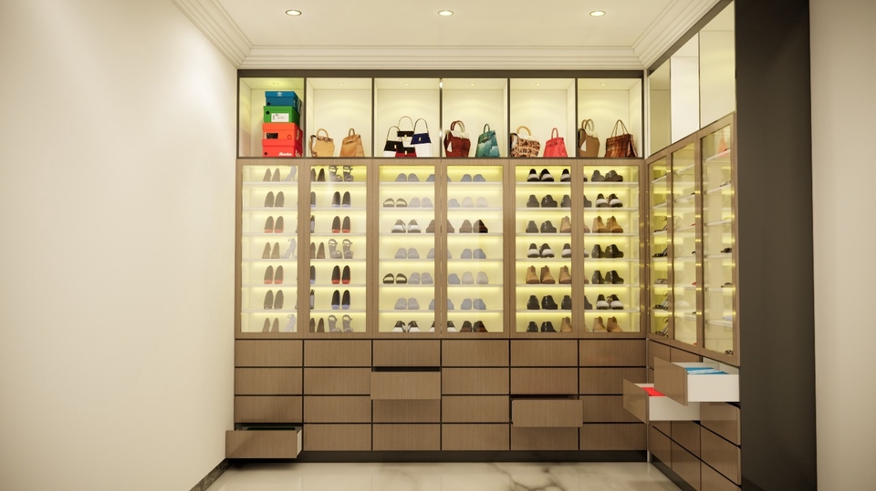 Desain Rak Sepatu T3