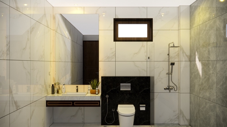 Desain Toilet Utama T1