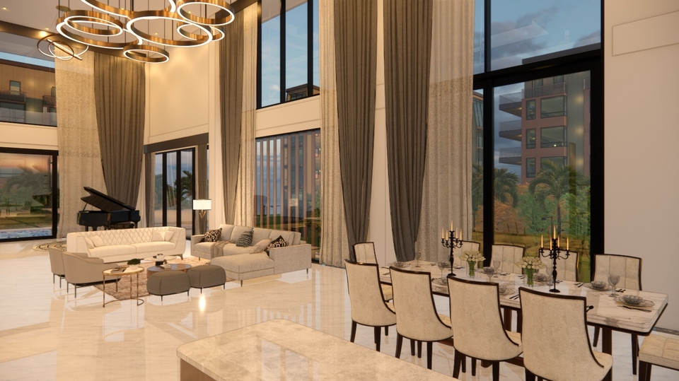 Desain Interior Dining Room - Living Room